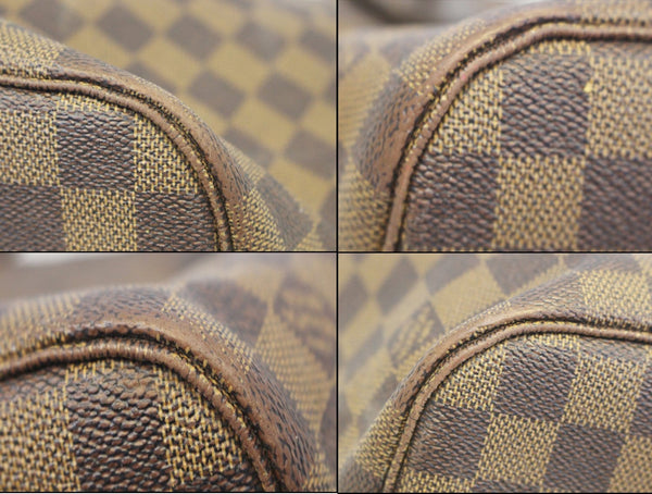LOUIS VUITTON Neverfull MM Damier Ebene Tote Shoulder Bag-US