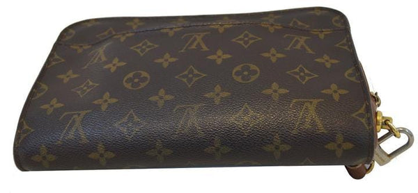 LOUIS VUITTON Monogram Canvas Orsay Brown Clutch