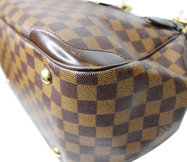 brown seams lv Verona MM Damier Ebene Satchel Bag