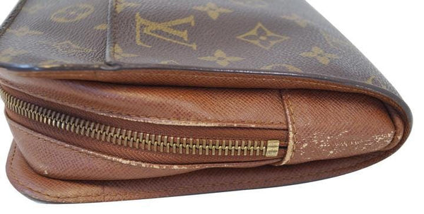 LOUIS VUITTON Monogram Canvas Orsay Brown Clutch