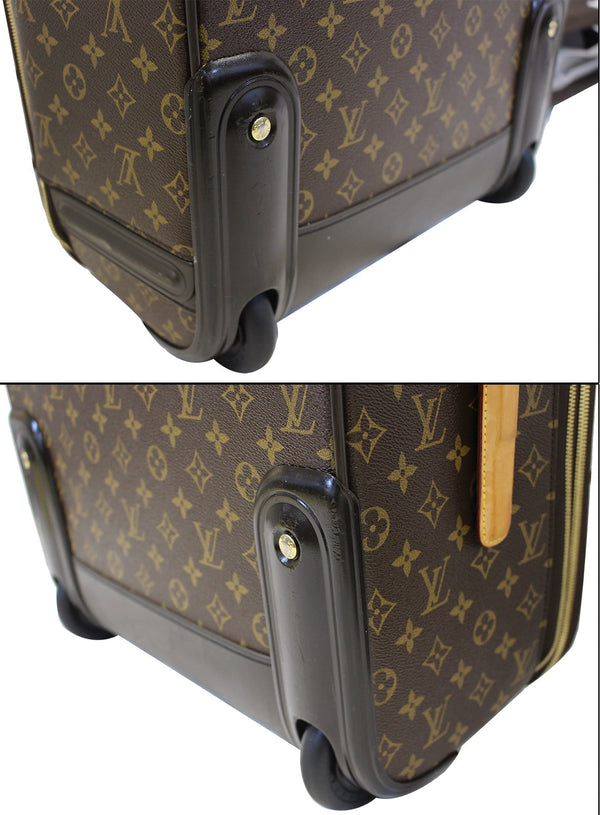 LOUIS VUITTON Monogram Canavs Pegase 55 Business Suitcase Travel Bag