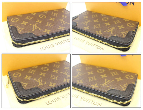 LOUIS VUITTON Monogram Canvas Zippy Retiro Wallet Noir Black