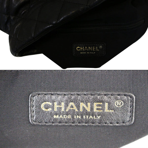 Chanel Tote Bag Hobo Quilted Ultimate Soft Chain - chanel logo