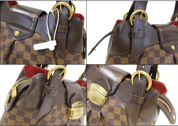 LOUIS VUITTON Sistina PM Damier Ebene Shoulder Handbag