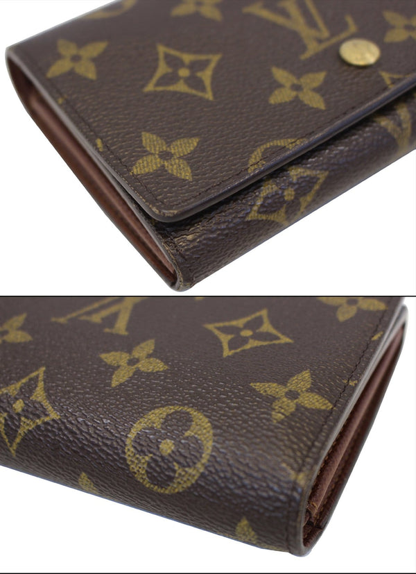LOUIS VUITTON Monogram Canvas Porte Monnaie Billets Tresor Wallet