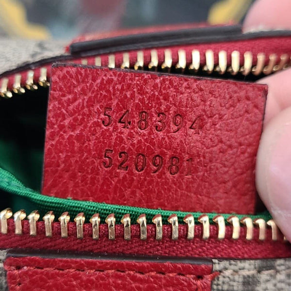 GUCCI Ophidia GG Supreme Canvas Cosmetic Case Beige 548394