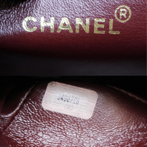 CHANEL Vintage Classic Jumbo Single Flap Vertical Lambskin Shoulder Bag Black