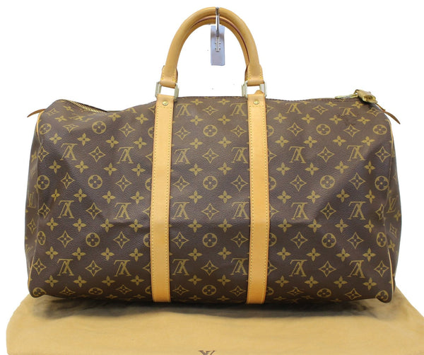 LOUIS VUITTON Monogram Canvas Keepall 50 Travel Bag