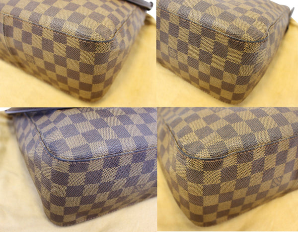 LOUIS VUITTON Damier Ebene Looping GM Shoulder Bag