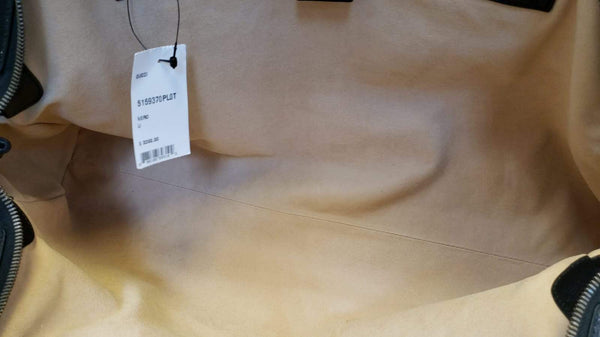 GUCCI Rebelle Top Handle Black Leather Satchel Handbag