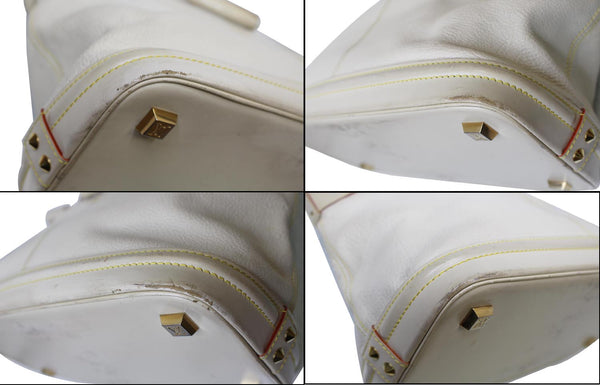 Louis Vuitton Lockit MM Suhali Leather Bag bottom view
