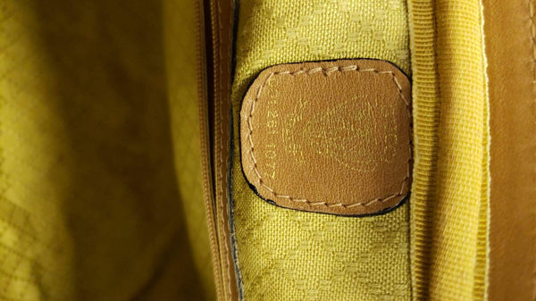 GUCCI Boston Doctor GG Canvas Satchel Handbag Brown