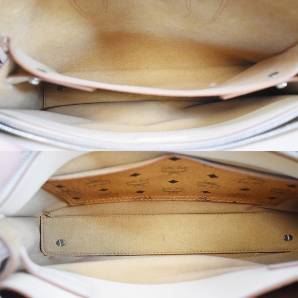 MCM Milla Mini Leather Top Handle Shoulder Bag Yellow - Last Call