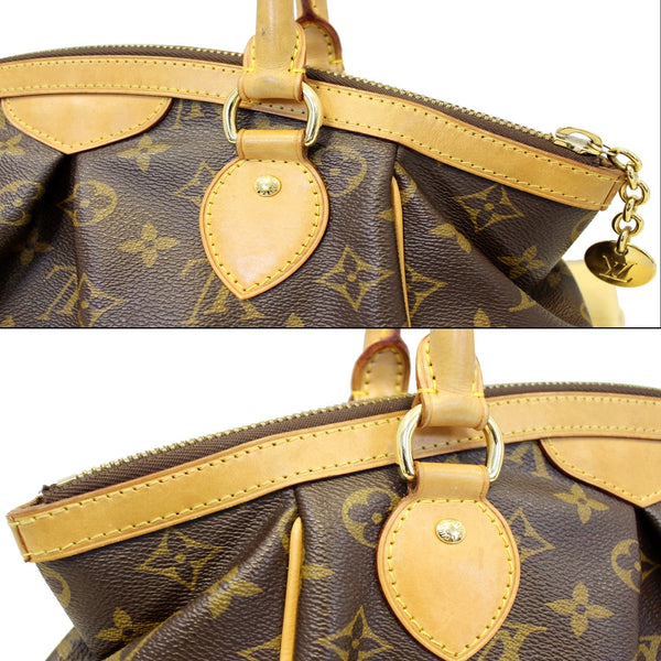 Louis Vuitton Tivoli PM Monogram Canvas Satchel Bag brown