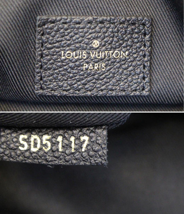 LOUIS VUITTON Ponthieu MM Monogram Empreinte Leather Shoulder Bag Black
