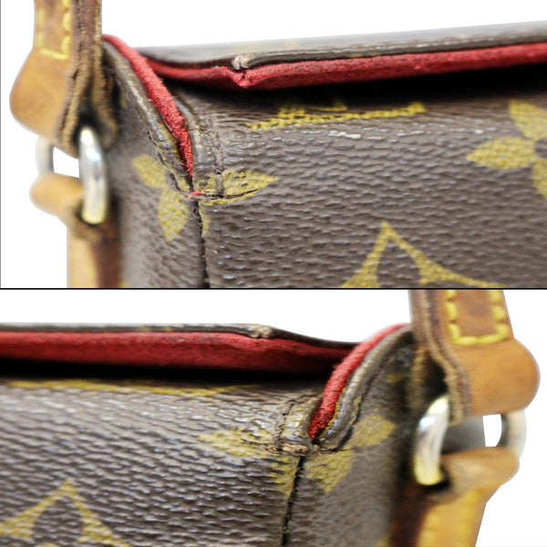 LOUIS VUITTON Recital Monogram Canvas Shoulder Handbag-US