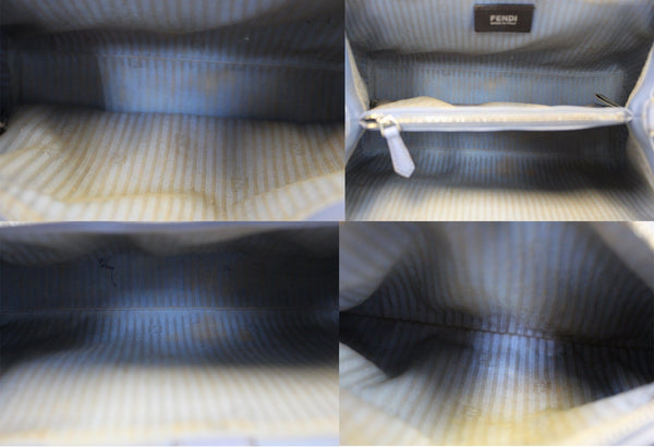Fendi Roma Petite 2 Jours Blue Leather bag - interior view
