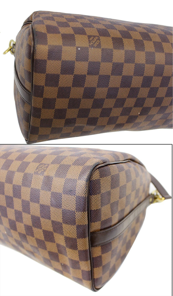 LOUIS VUITTON Damier Ebene Speedy 30 Bandouliere Shoulder Bag