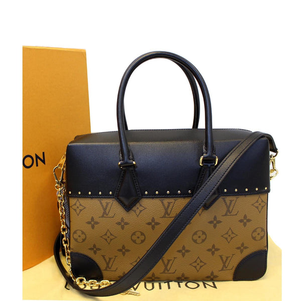 LOUIS VUITTON City Malle MM Reverse Monogram Shoulder Handbag