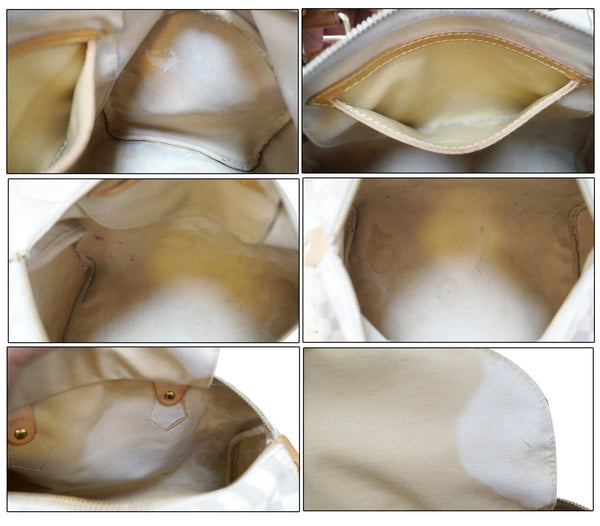 LOUIS VUITTON Damier Azur Speedy 25 Satchel Bag