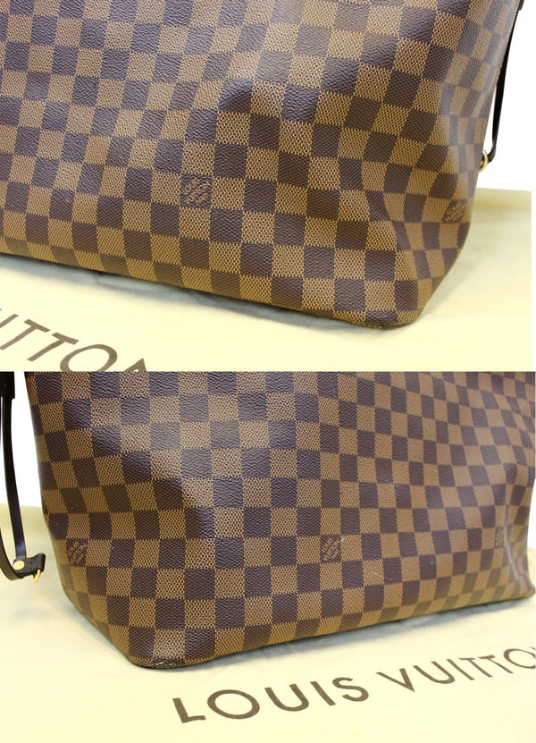 LOUIS VUITTON Damier Ebene Neverfull GM Tote Shoulder Bag