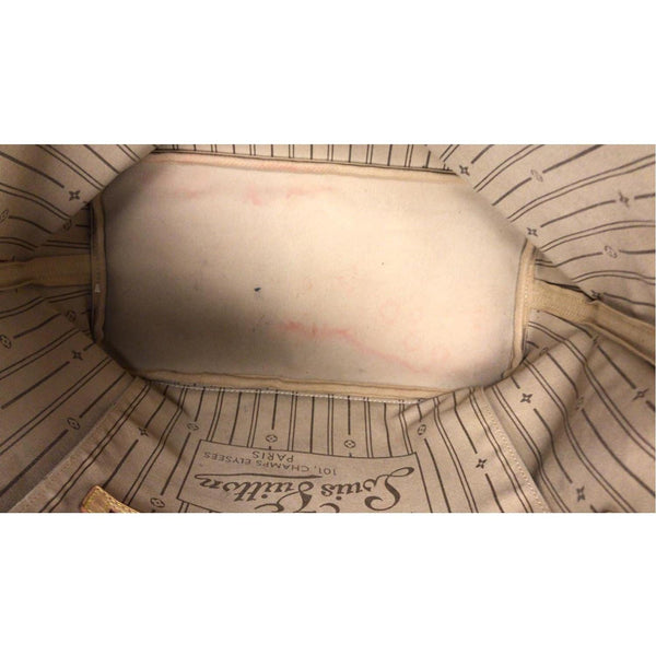 LOUIS VUITTON Neverfull MM Monogram Canvas Tote Shoulder Bag Brown