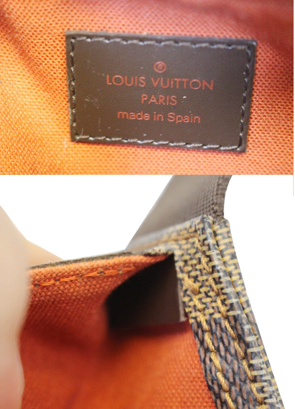 LOUIS VUITTON Damier Ebene Geronimos Brown Hip Bag