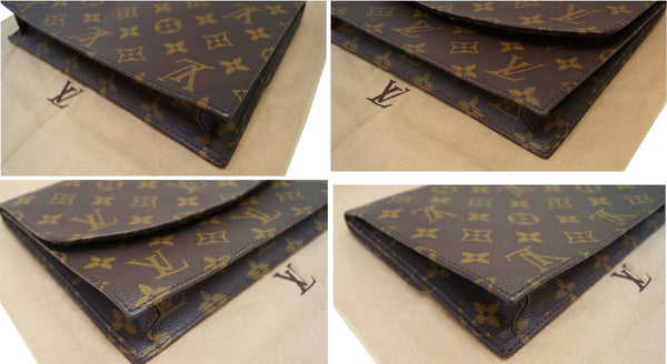 LOUIS VUITTON Monogram Canvas Pochette Rabat Clutch Bag