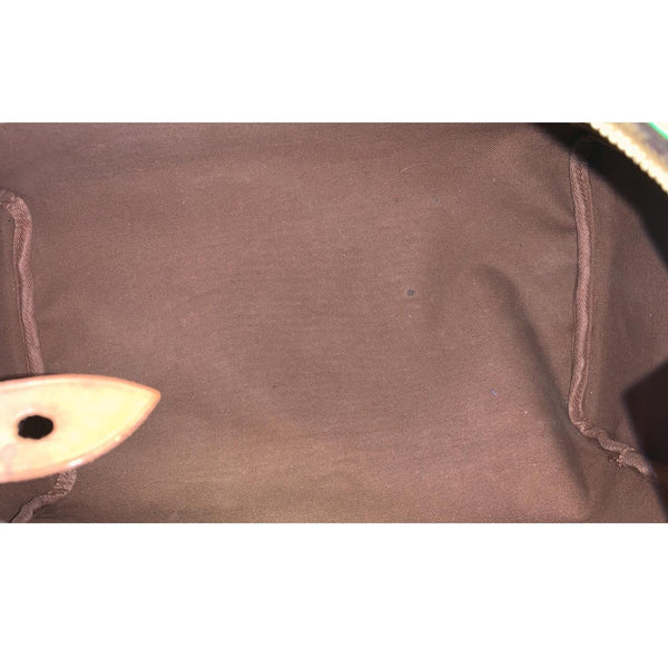 LOUIS VUITTON Speedy 35 Monogram Canvas Satchel Handbag Brown-US