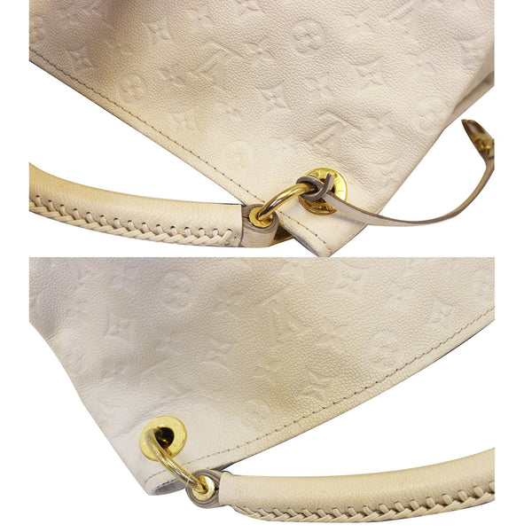 LOUIS VUITTON Artsy MM Empreinte Leather Shoulder Bag Beige-US