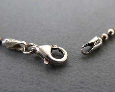 Authentic Gucci Sterling Silver 925 Mini Tag Ball Chain Bracelet w/Box E1496 - Dallas Designer Handbags