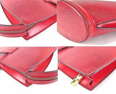 LOUIS VUITTON Red Epi Leather Saint-Jacques Purse Bag