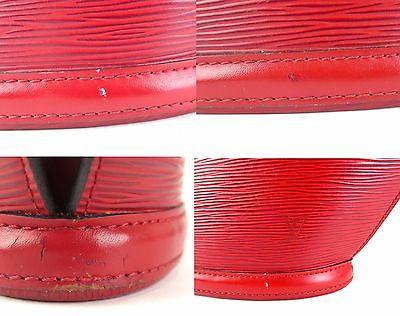 LOUIS VUITTON Red Epi Leather Saint-Jacques Purse Bag