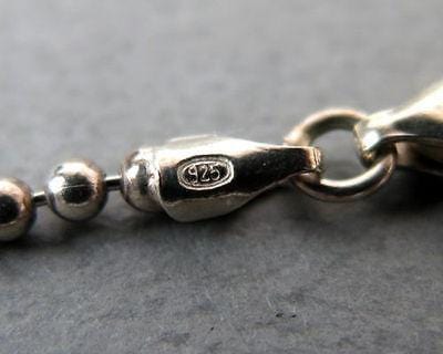 Authentic Gucci Sterling Silver 925 Mini Tag Ball Chain Bracelet w/Box E1496 - Dallas Designer Handbags