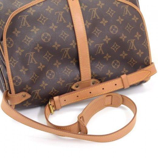 LOUIS VUITTON Saumur 35 Monogram Canvas Vintage Shoulder Bag