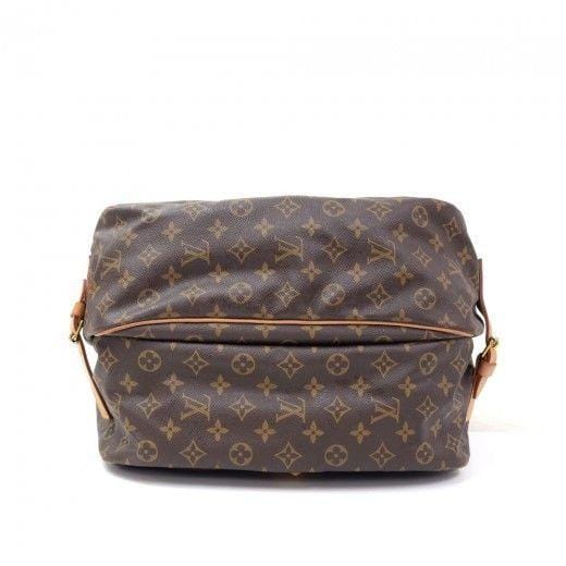 LOUIS VUITTON Saumur 35 Monogram Canvas Vintage Shoulder Bag