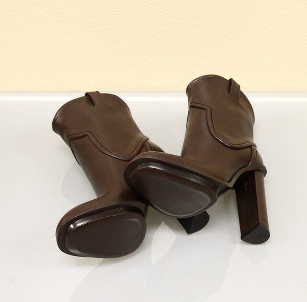 Gucci Runway Leather Platform Boots - Made in Itlay | for sale