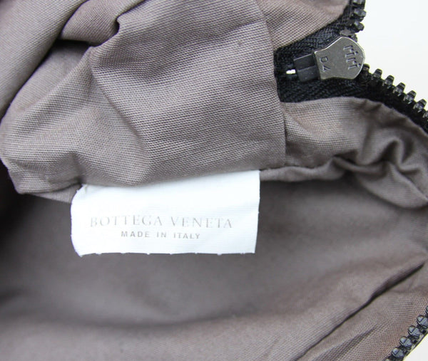 $695 NWT Bottega Veneta 245371 Men's Brown Nylon Small Travel Case Pouch Bag - Dallas Designer Handbags