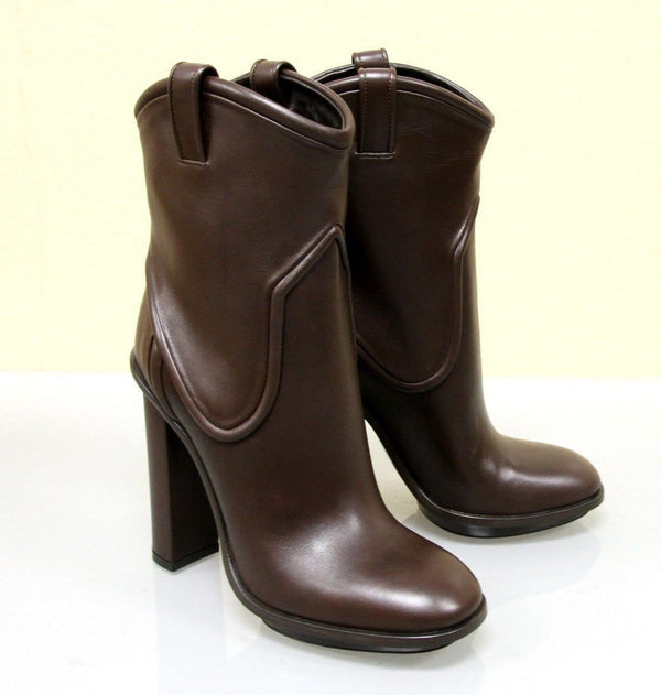 Gucci Runway Leather Platform Boots - Made in Itlay | pairs view