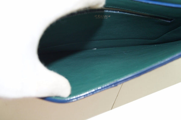 Authentic CELINE Diamond Clutch 2 Way Shoulder Bag Leather Multicolor E1994 - Dallas Designer Handbags