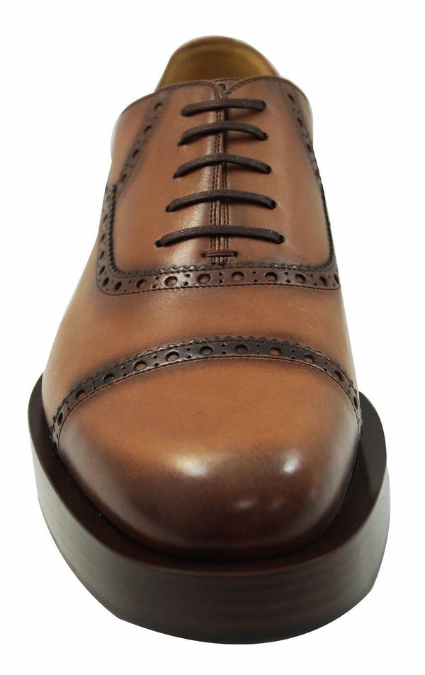 Authentic Gucci Mens US 11 Leather Platform Lace-up Oxford Shoes E1992 - Dallas Designer Handbags