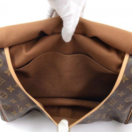LOUIS VUITTON Saumur 35 Monogram Canvas Vintage Shoulder Bag