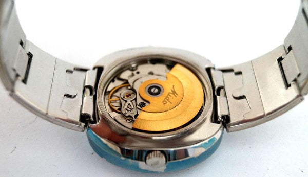 NEW Rare Mens Mido Commander 8669 Automatic Silver/Gray SS Day/Date Swiss Watch