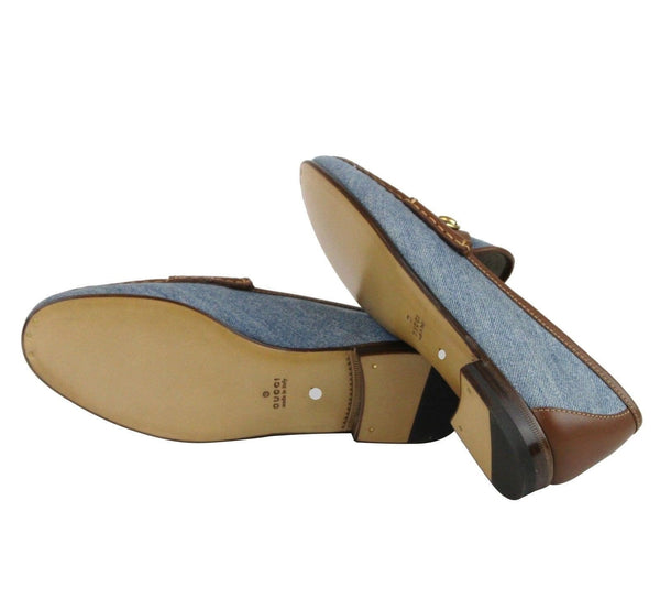 Gucci Shoes Blue Women - Gucci Horsebit Denim Loafer women Shoe