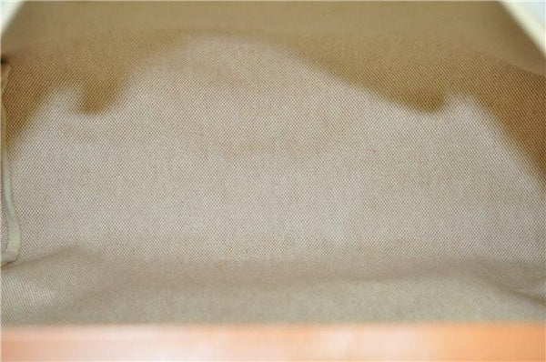 Hermes Her Bag Canvas Leather Ivory Handbag - Final Call