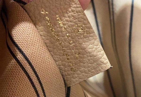 LOUIS VUITTON Bagatelle Monogram Empreinte Shoulder Bag Beige