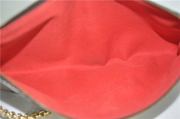 LOUIS VUITTON Damier Ebene Eva Accessories Pouch Crossbody Bag