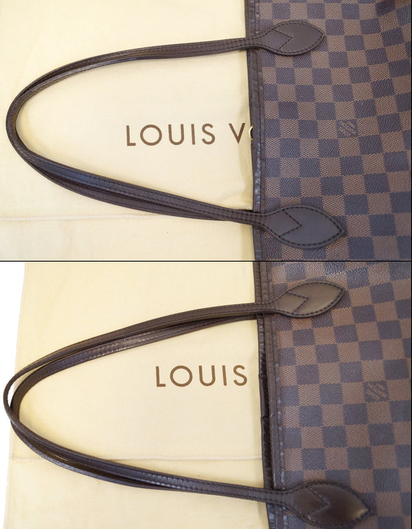 LOUIS VUITTON Damier Ebene Neverfull MM Tote Shoulder Bag