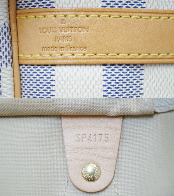 LOUIS VUITTON Damier Azur Speedy 35 Bandouliere Shoulder Bag