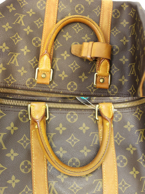 LOUIS VUITTON Monogram Keepall 45 Bandouliere Duffle Travel Bag